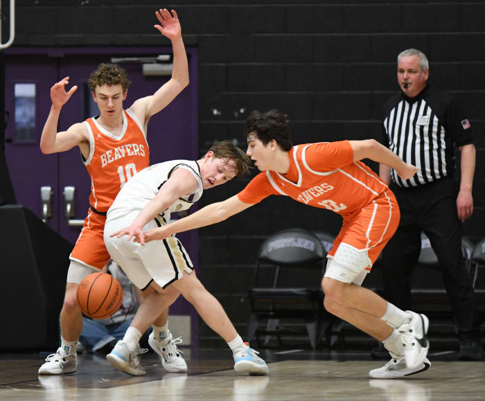 Beaverton Southridge 6A Oregon boys basketball quarterfinal 2024 Taylor Balkom 32